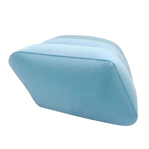 Inflatable Wedge Pillow for Leg Elevation - Leg Support Stool Cushion for Bedridden Elderly Swelling Circulation Pain Relief (Blue)