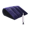 thumbnail image 1 of Inflatable Wedge Pillow with Pump for Comfort and Support, Portable Travel Cushion for Home and Office Use, Navy Blue, 1 of 5