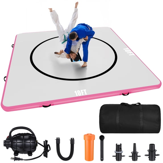 LEDMOMO Portable Inflatable Tumbling Mat Multi PVC for Gymnastics and Yoga Use