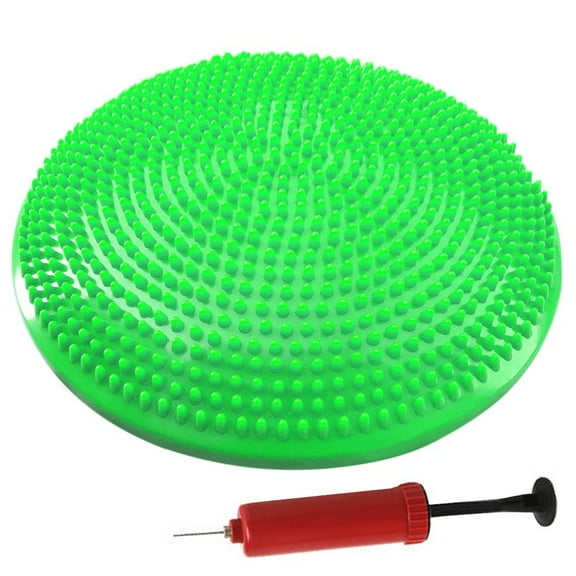 Inflatable Yoga Balance Disc 33CM Stability Wobble Cushion with Pump