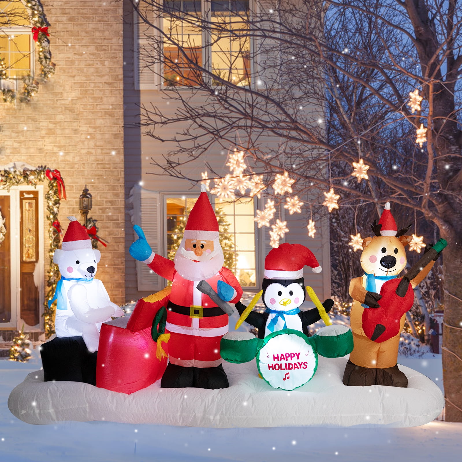 Inflatables Christmas Santa Claus Inflatables Animal Band Christmas