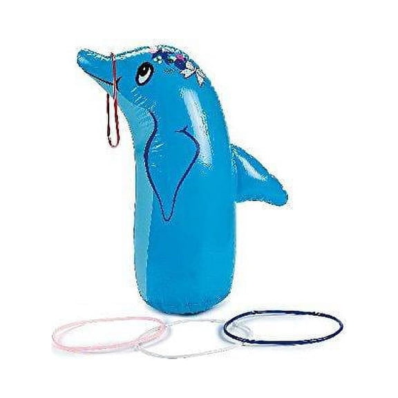 Inflate Dolphin Ring Toss Game - Party Favors - 5 Pieces