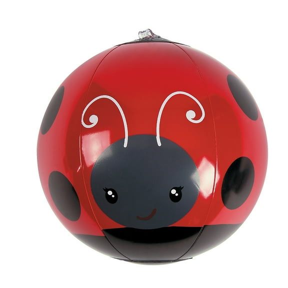 Inflate Mini Ladybug Beach Balls - Party Favors - 12 Pieces