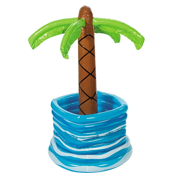 Inflate Palm Tree In Pool Cooler - Party Favors - 1 Piece