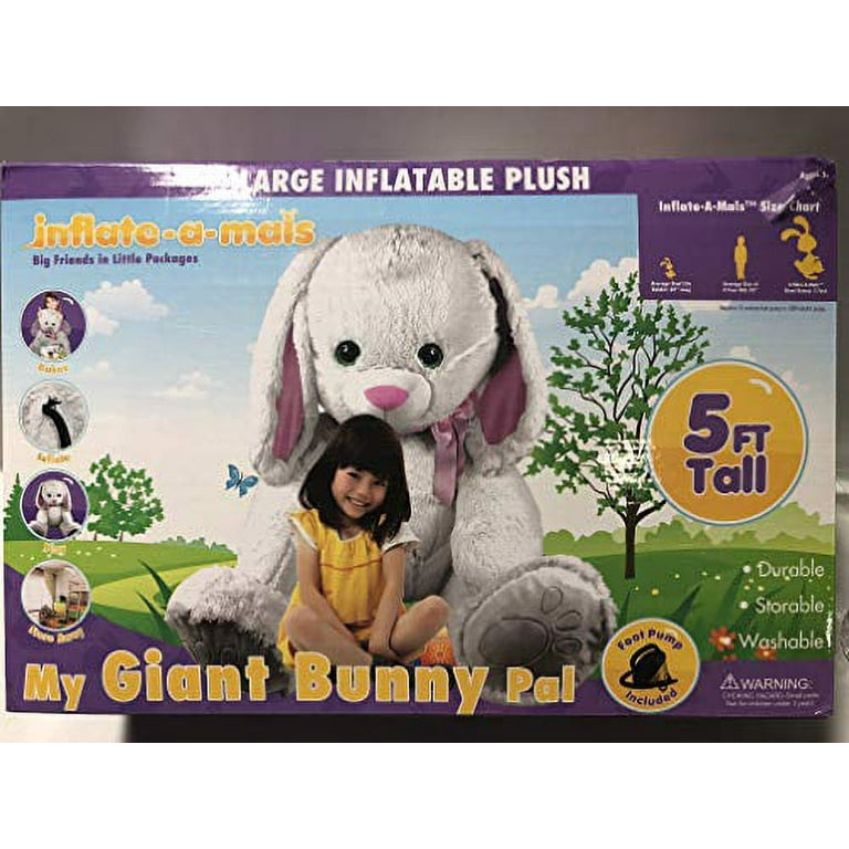 Inflate-a-mals - My Giant Bunny Pal 5ft Tall! - Walmart.com