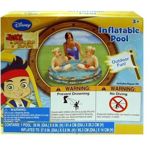 Inflathle Pool - Disney - Jake & The Neverland (36" x 8") (Swimming Toys)