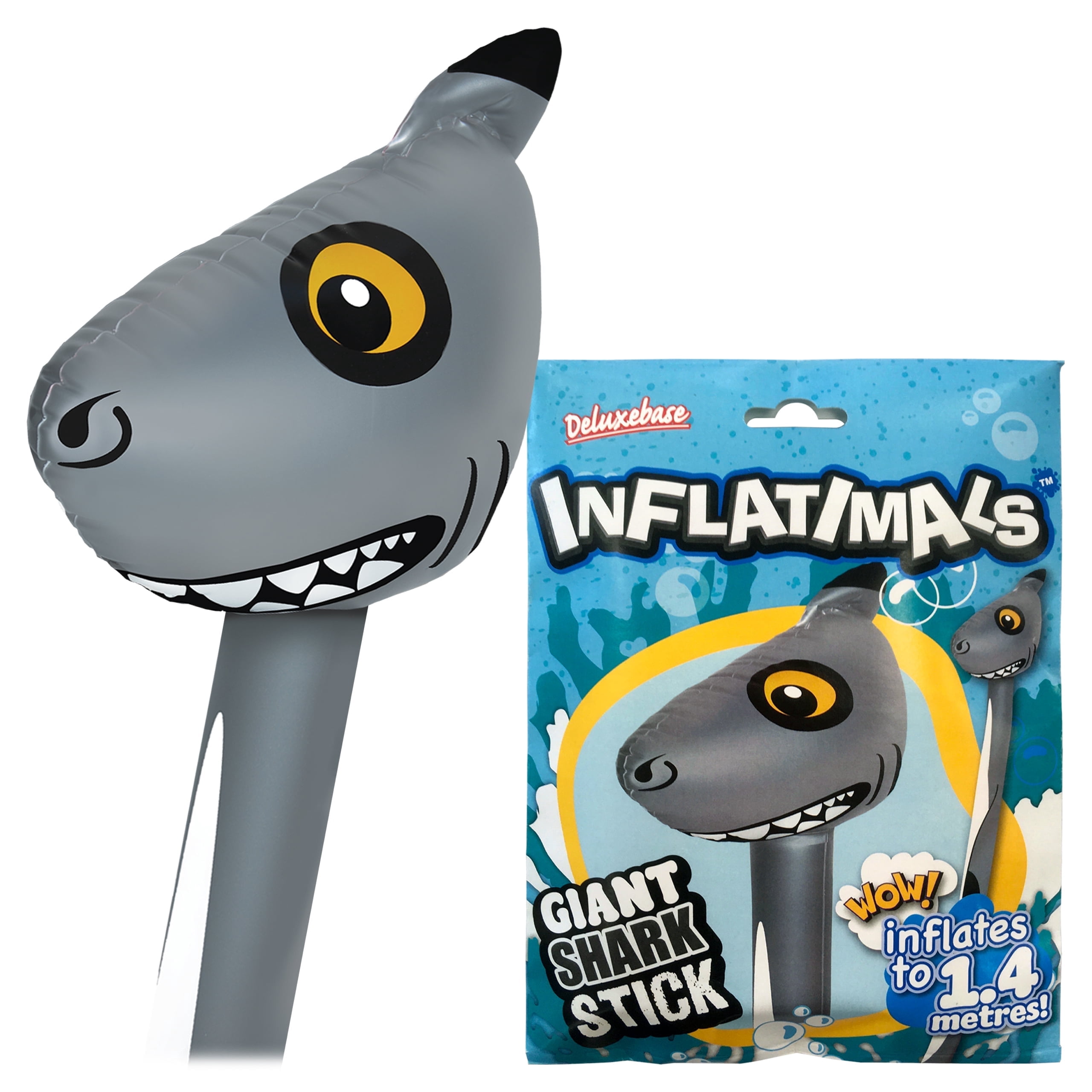 Inflatimals Shark from Deluxebase Inflatable Blow-Up Shark Toy Perfect ...