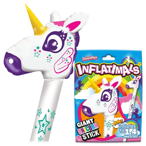 Inflatimals - Unicorn from Deluxebase. Inflatable Blow Up Unicorn. Perfect Inflatable Unicorn Toys, Party Gifts, Birthday Decoration and Kids Party Favors. Great for Unicorn Party Supplies.