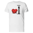 thumbnail image 1 of Inflating Red Heart With Love Tee Men's -Image by Shutterstock, 1 of 2