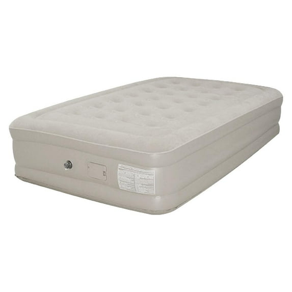 Inflation & Deflation Bed with Built-in Pump, High Blow Up Airbed for Camping, Home Travel Guests (Bear 59in)