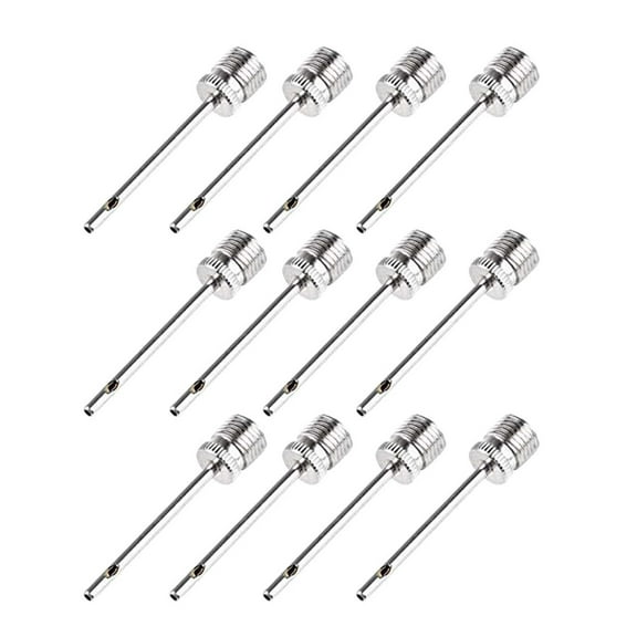 Inflator Accessories for Sports - 12Pcs Air Inflating Needle Port Inflation Needles Set for Football Basketball Volleyball Rugby with Stainless Steel Tips 12PCS