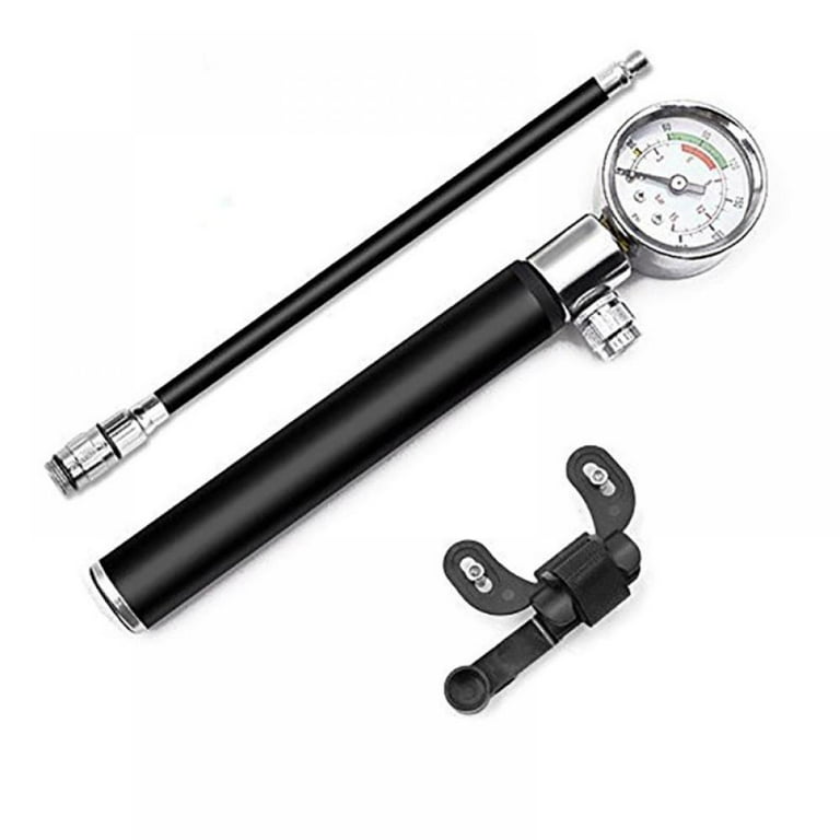 Bicycle pump with pressure gauge sale