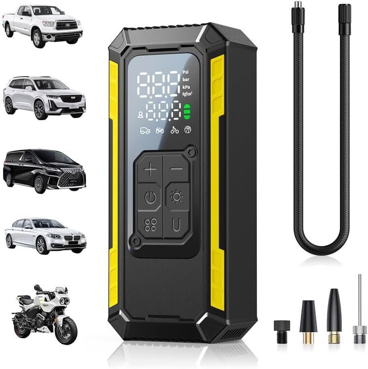 Inflator Portable Air Compressor, 150 PSI Portable Inflator for with ...