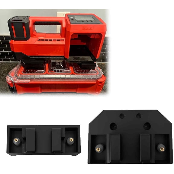 Inflator bracket compatible with Milwaukee M18 2848-20 - compatible with Milwaukee Packout, Heavy Duty PETG-CF Tool Organizer for Packout Storage