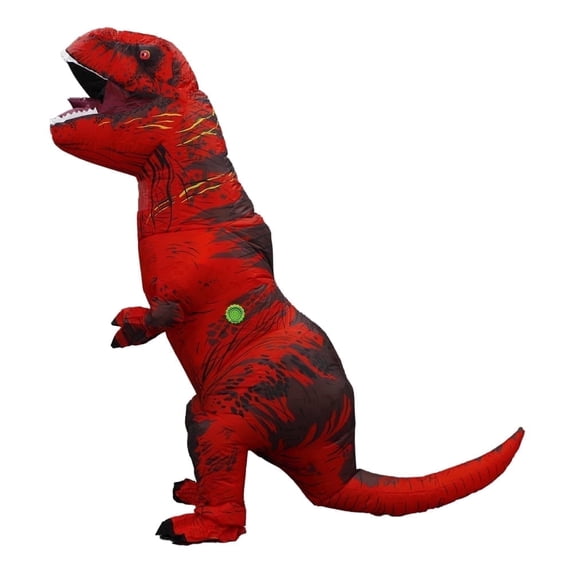 Infltable Dinosaur Costume for Adult Halloween Party T-rex Cosplay Unisex Costume Outfit Mascot