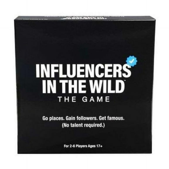 Influencers in the Wild Board Game - 2-6 Players - Social Media Board Games, Social Media Merchandise Card Games for Adults
