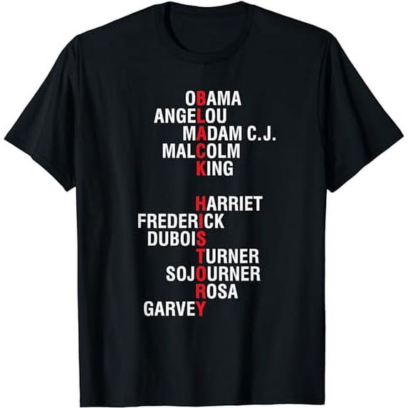 Influential Inspirational Black History Leaders T-Shirt