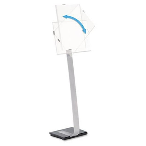 Info Sign Duo Floor Sign Stand For Letter-Size Inserts 44-1/2 High