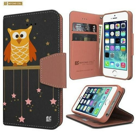 Infolio Wallet Case For Apple iPhone 6S 6 4.7 PU Leather TPU Card Slot Bill Fold Magnetic Flap Twinkle Stars