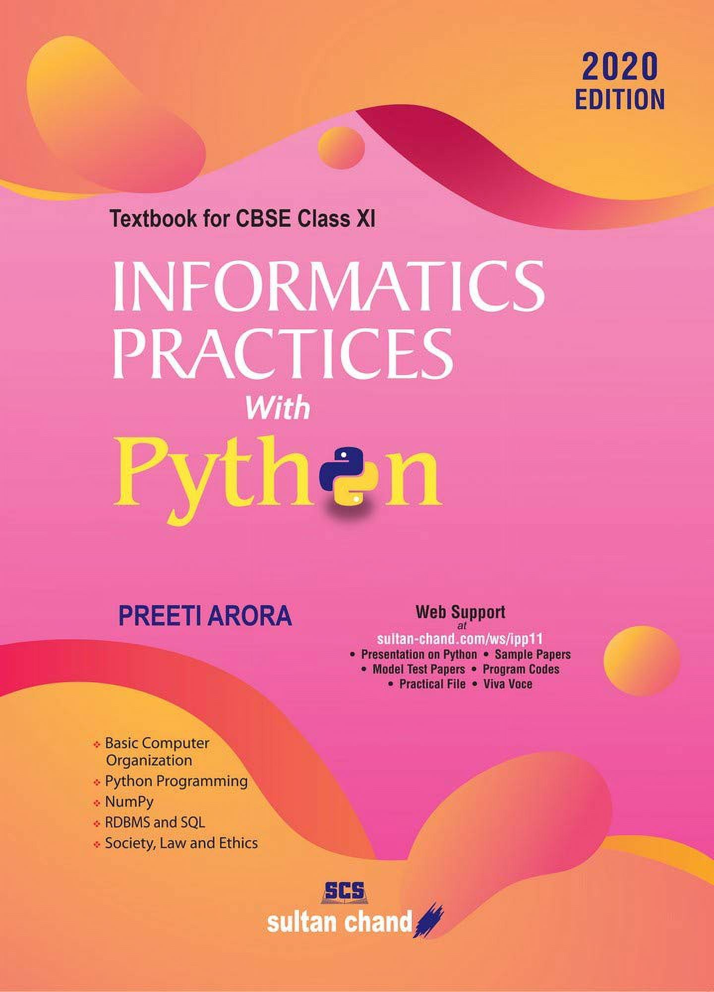 Informatics Practices With Python:Textbook For Cbse Class 11(As Per ...