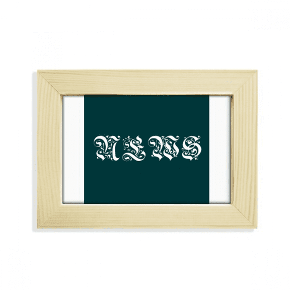 Information News Pattern Text Desktop Decorate Photo Frame Picture Art Painting 5x7 inch