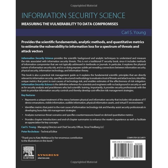 Pre-Owned Information Security Science: Measuring the Vulnerability to Data Compromises, (Paperback)