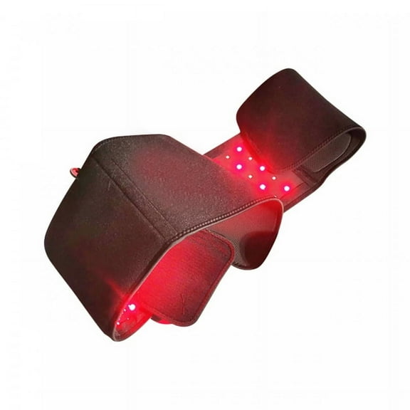 Infra Red Light Belt Lower Back Vibration Massager Heating Pad Waist Fitness Shoulder Muscle Relax WeightLoss Infrared Wrap LED Near Red Light Device Home Use