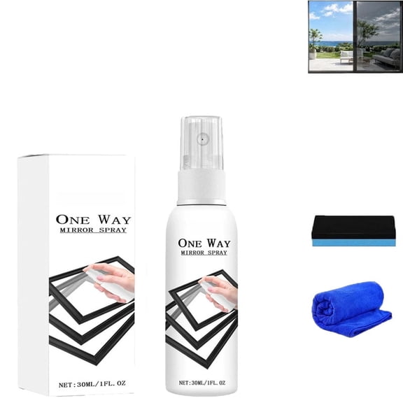 Infrared Blocking Spray, Clear Infrared Blocking Paint, Reflective Window Spray forHome & Car, One-Way Mirror Privacy Shield 𝐒pray, Infrared Blocking Window 𝐒pray for Home,Office & Vehicle (30ml*1)