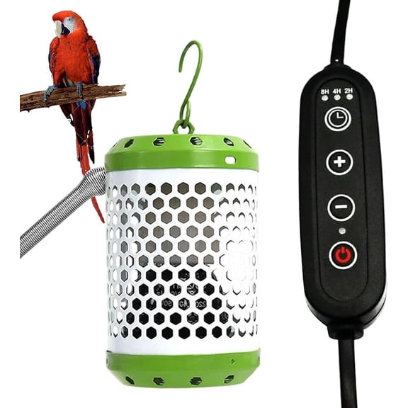 Infrared Ceramic Heating Scald Lamp for Lizards Parrots, Efficient Safe Warming Device for Reptiles Birds Terrarium Pet Habitat, Easy Install Durable Heat Source