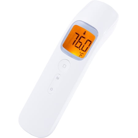Infrared Forehead Thermometer ET03 - No Contact - Fast, Accurate Readout - Babies, Children, Adults - Hygienic - Automatic Shut Off - 32 Sets of Memory - Fever Alert System - Large LCD Backlit Screen