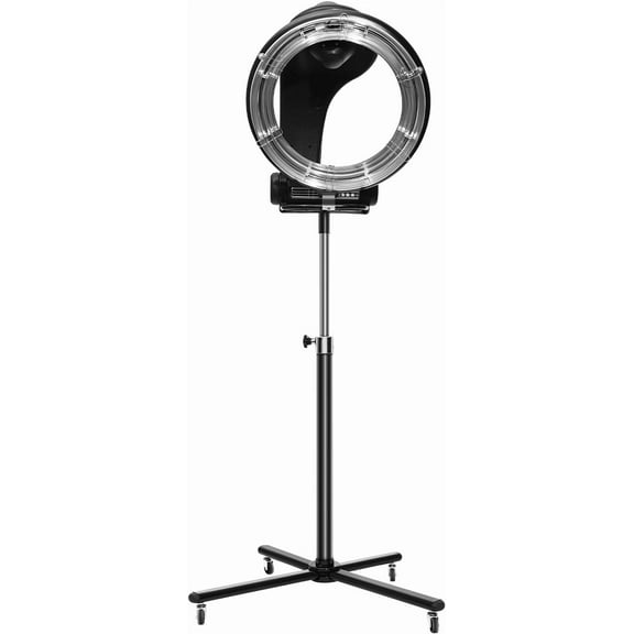Infrared Hair Dryer,3 in 1 Orbiting Free-Standing 10V 1200W 360 Degree Rotating Hair Steamer Adjustable Height with Rolling Base Professional Hair Processor Styling Machine for Salon