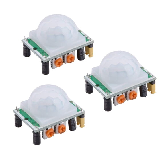 HC-SR501 Infrared Sensor Module Motion Detection Compatible with Arduino 3-Pack
