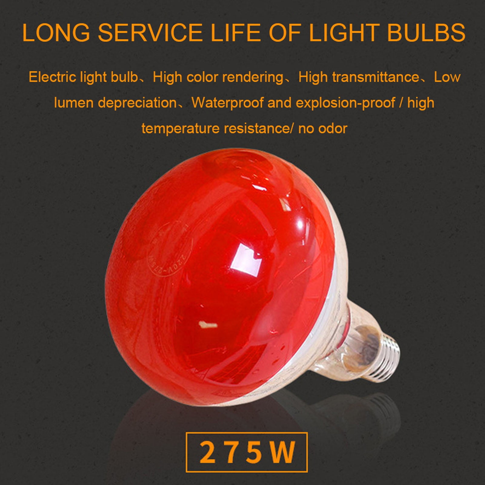 Infrared Lamp, 275W Double Head Infrared Light Heating Floor Lamp