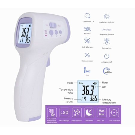 Infrared Laser Digital Thermometer Non Contact Medical Body Forehead