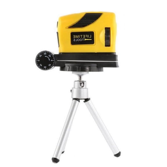 Infrared Level with Tripod 360 Degree Rotatable Self Leveling Point Line Cross Infrared Instrument Yellow