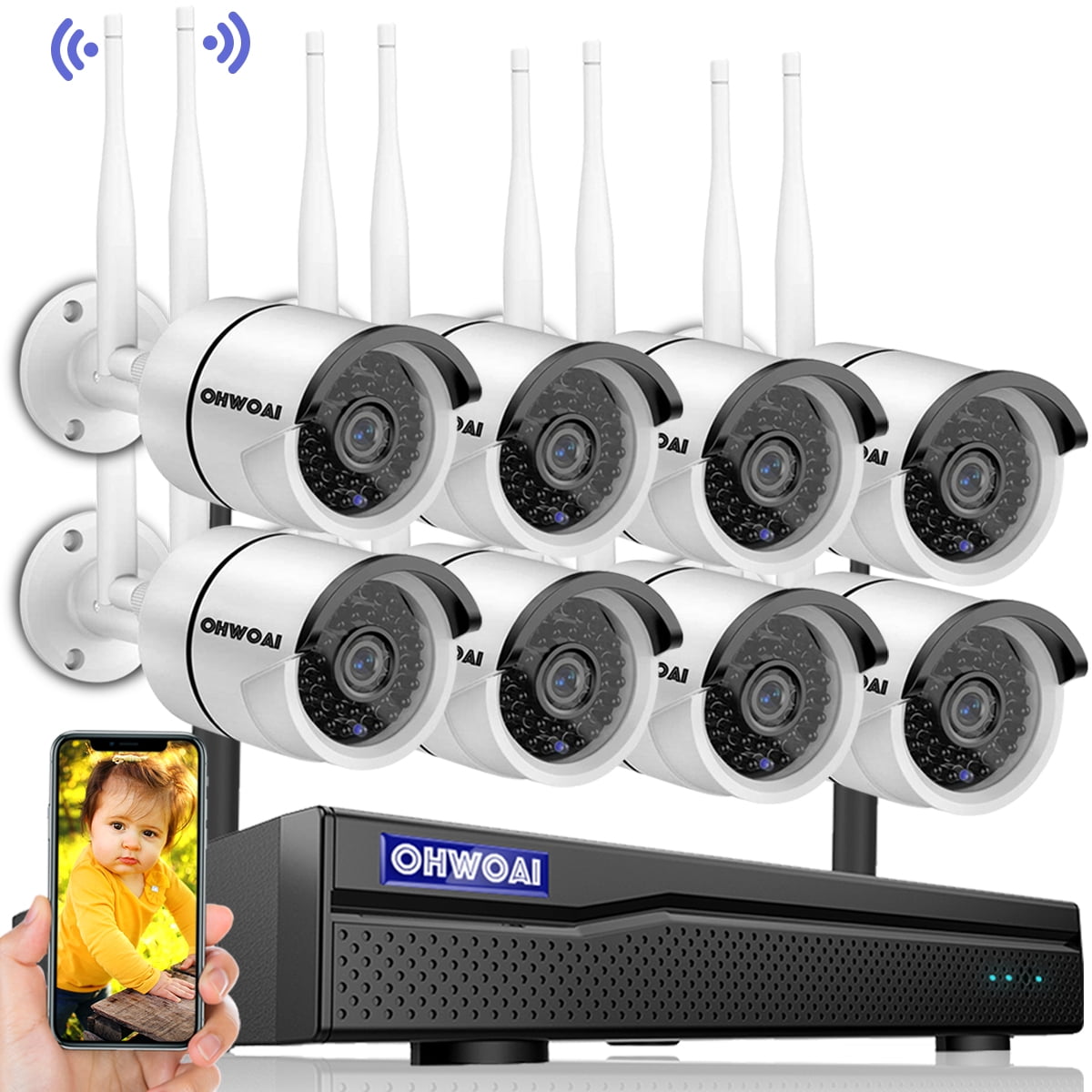 1080P Indoor Wireless Video Baby Monitor with Digital Camera – OHWOAI