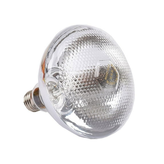Infrared Light Bulb Heating Lamp Bulb Pet Poultry Incandescent Heat Lamp Hard Glass Pet Light for Chicken Farm, Pig Farm | 5,000 Hour Rated WHITE 100W THICKEN