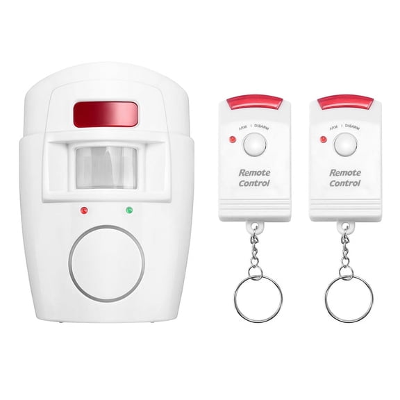Infrared Motion Sensor Alarm - Burglar with 2 Remote Controls, Suitable for Home/Garages/Shops By PULMCheerger