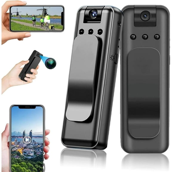 Infrared Night Vision Portable Recorder, 2026 New 1080P Wearable with 180° Rotatable Lens & WiFi – HD 1080P Rechargeable Mini Body Camera for Cycling, Travel