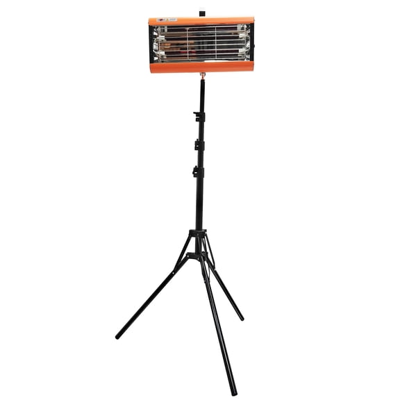 Infrared Paint Curing Lamp Handheld Heating Lamp Auto Paint Spraying Baking Lamp with Support 110V Adjustable Height 35.43-70.87in