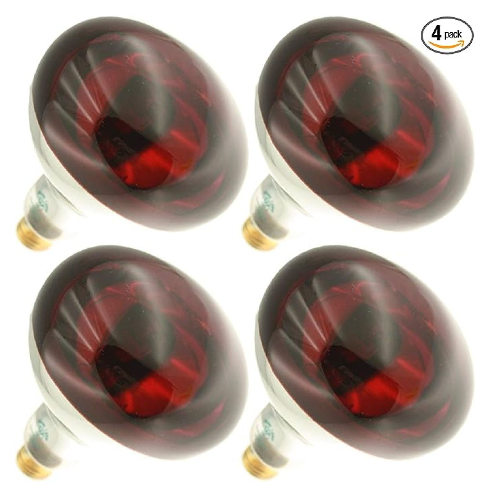 Infrared Red Heat Bulbs 250R40/10 - 250W 130V R40 Base E26 Medium Screw ...