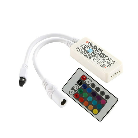 Infrared Remote Controller for RGB LED Strip, 24 Key IR Remote for 3528 5050 RGBW Light, Wireless Controller for Home DIY Lighting