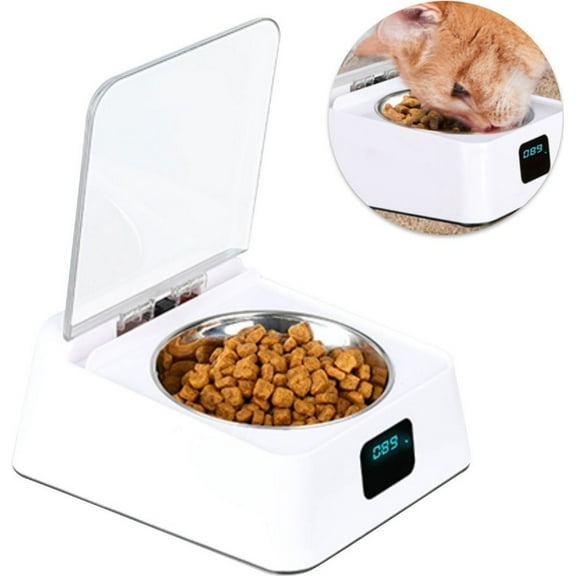 Infrared Sensor Automatic Cat Feeder For Cats And Dogs, With App Control, Non-Slip Elevated Design, Long Battery Life, Indicator For Battery Status, Moisture Protection