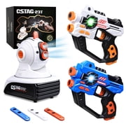 Infrared Tag, 2 Pack Infrared Toy Blaster with Projector & Digital LED Score Display, Shooting Battle Game, Indoor Outdoor Family Toy, Birthday Gift for Kids Boys Girls, Ages 6+