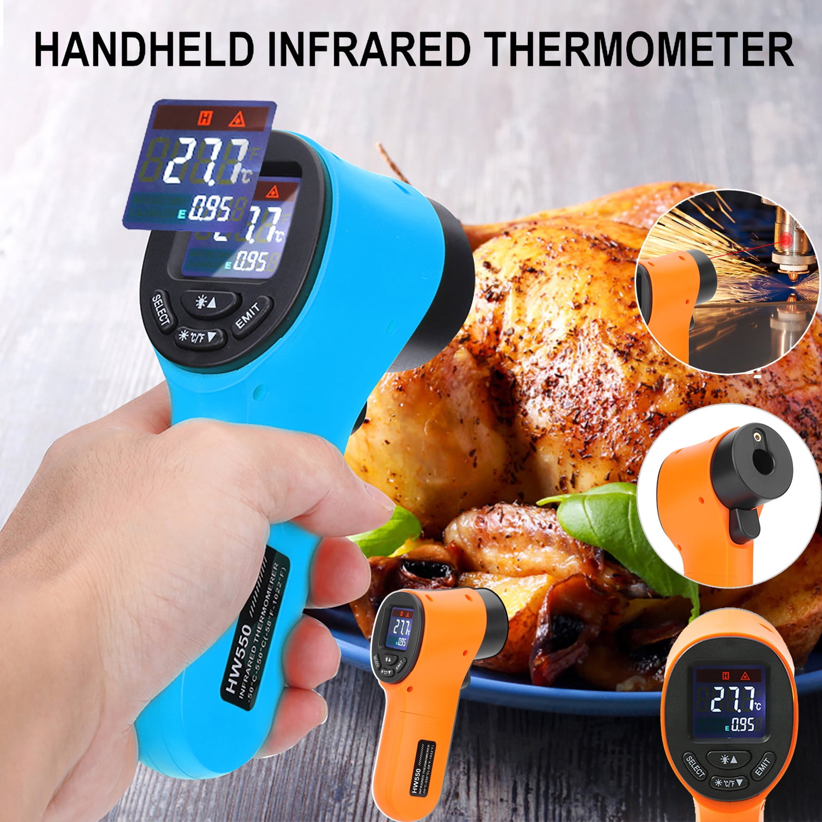 Infrared Thermal Imager Handheld Digital Electronic Car Temperature ...