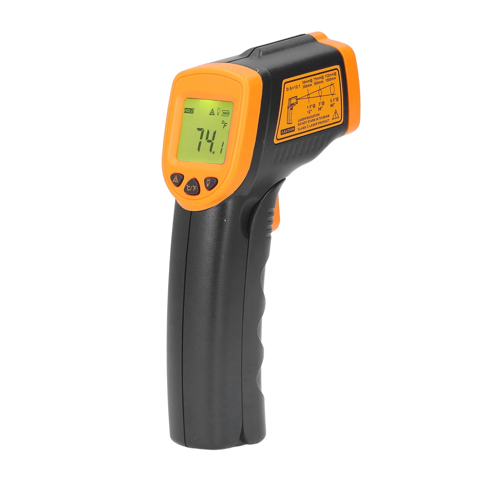 Infrared Thermometer Accurate Measurement Digital Temperature Guns with LCD Backlit Display for
