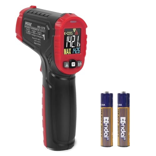 Infrared Thermometer Gun WG-127B, Digital IR Thermometer for Cooking, Candy, Food, Pizza Oven, Grill & Engine, Temp Reader -58~1112(-50~600) Non-Contact Temperature Gun (Not for Human)