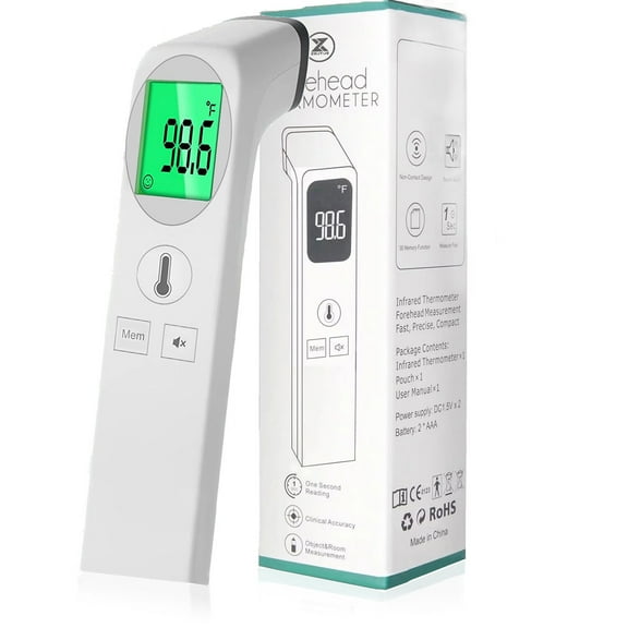 Infrared Thermometer LED Backlight -32.0-42.9 Degrees Celsius Hand-held Non Contact Digital Temperature Meter Pyrometer for Home Use