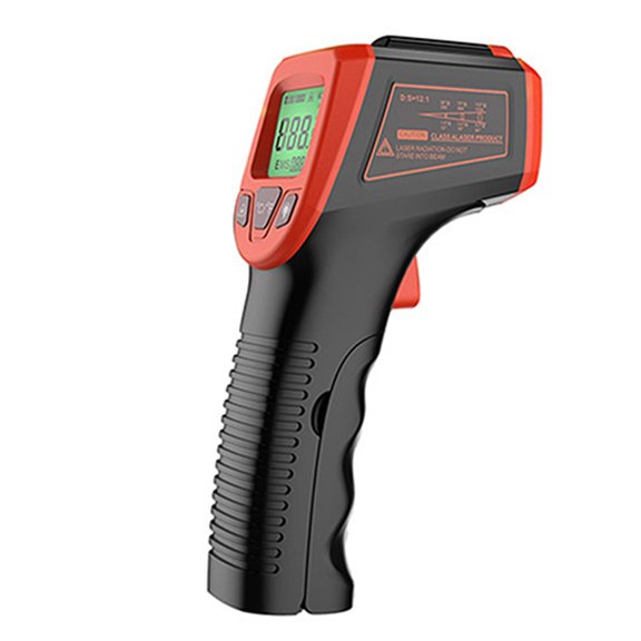 Infrared Thermometer, Non-Contact Digital Laser Temperature Gun -58  F To 1112  F (-50  C To 600  C), With Lcd Display Screen, Red Color