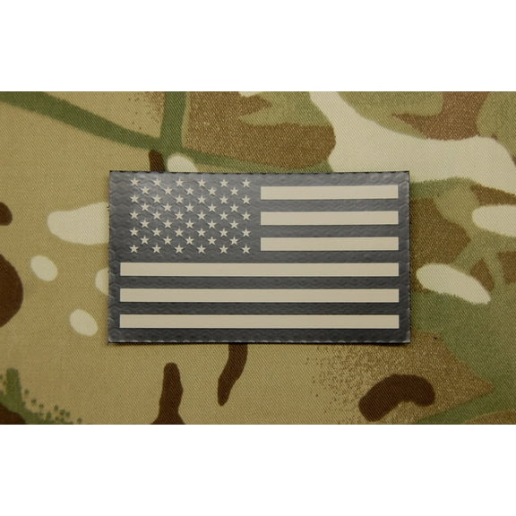Infrared US Flag Patch - Tan & Black